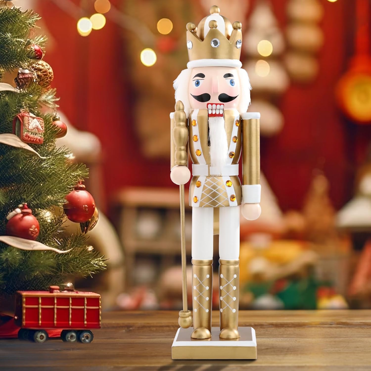 Chonsun Christmas Nutcrackers Figure 15Inch 1PCS Wooden