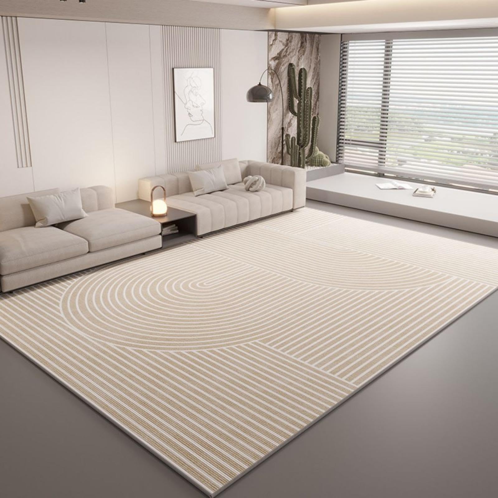 Tapis doux et moelleux pour salon contre les sols froids