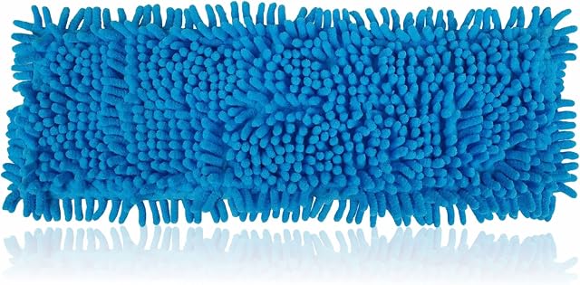Mop Refill Microfibre Chenille Mop Heads Replacement Flat Floor Head Mopping Cover Super Absorbent Cleaner Pad Washable Wet And Dry Dust Cleaning hallway home Tool 1PC (HEAD ONLY, 41cm x 13cm)