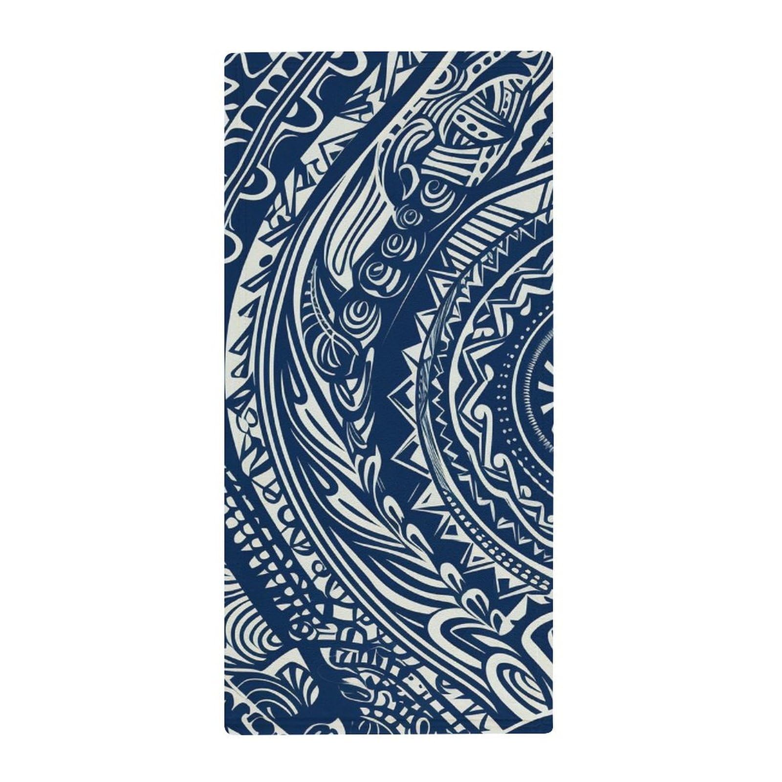 Serviette douce motif maori bleu un drap de bain de qualité supérieure séchage rapide