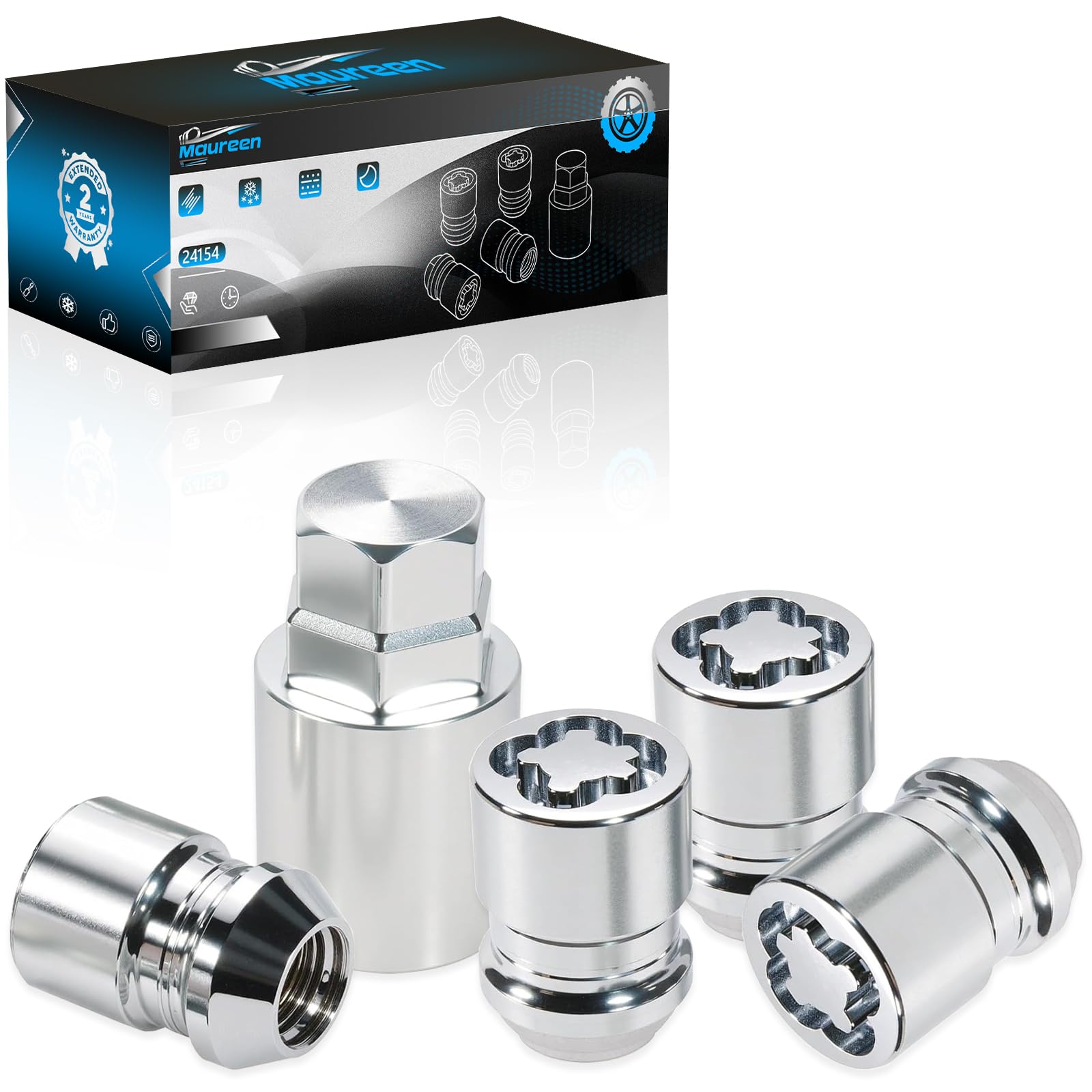 Wheel Locks | Wheel Locks Lug Nuts | M12 x 1.25 Locking Lug Nuts| Fit