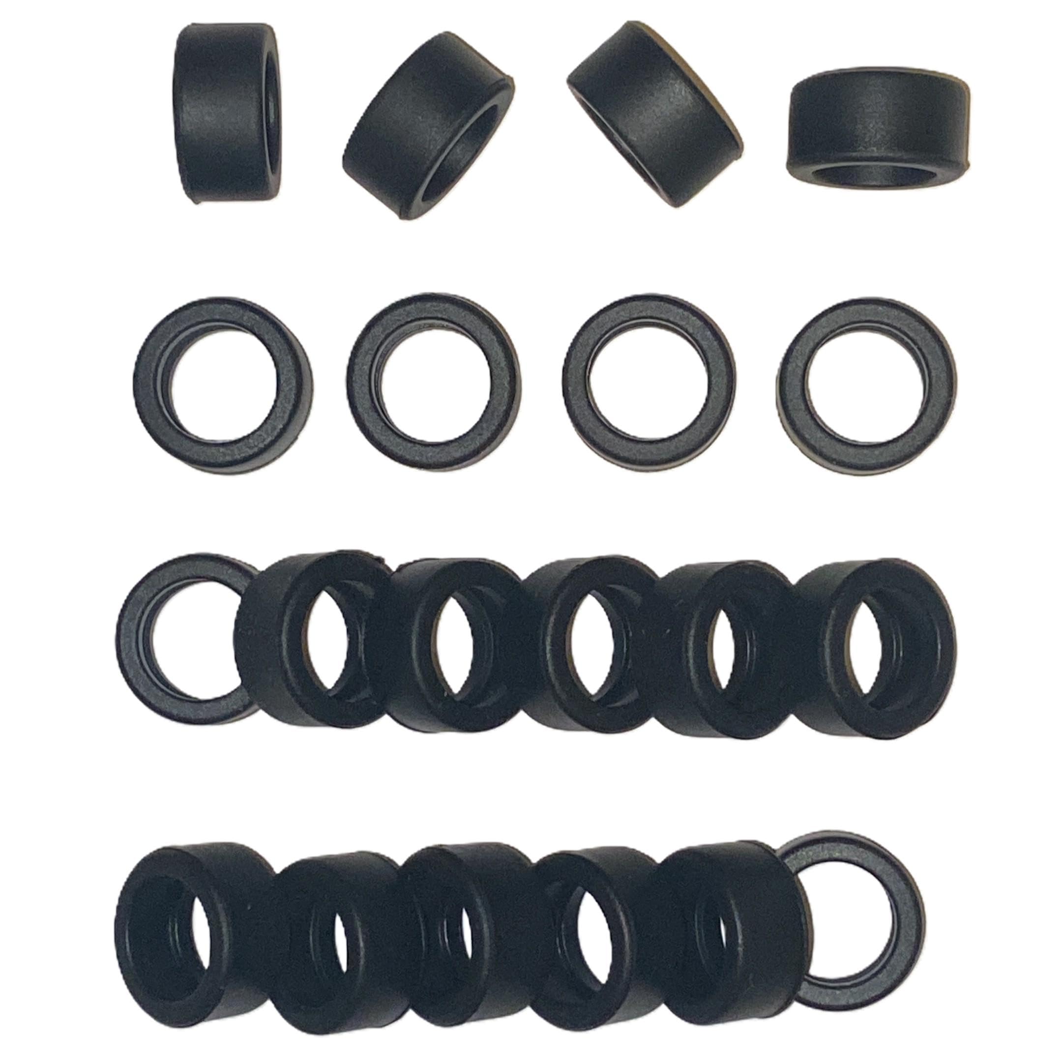 SSC Slot Cars Super Grip Replacement Car Tyres/Tires Set Accessory, Medium GT Slicks Compatible for - Scalextric Porsche 962, Jaguar XJ220, Audi TT, Nissan 350z, Porsche 997 etc. 10mm Wide (20)