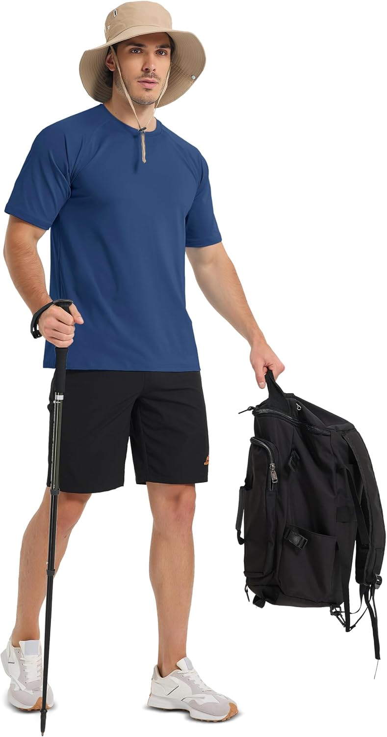 MAGCOMSEN Men's Short Sleeve UPF 50+ Sun Protection Shirts Quick Dry Athletic T-Shirt Hiking Running Swimming Rash Guard - Image 6