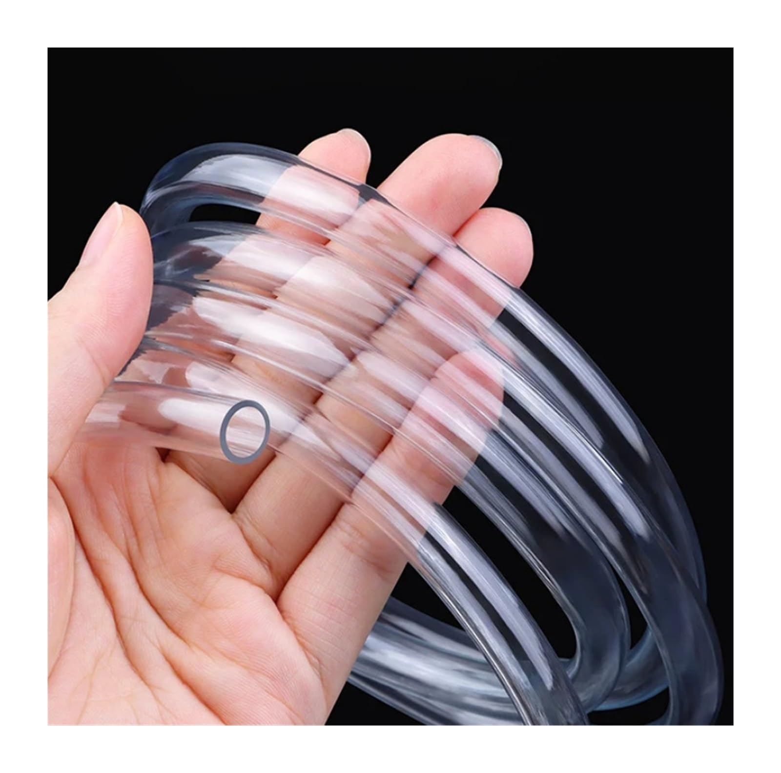 Tubo PVC trasparente inodore flessibile 3-25mm interno | Morbido resistente, senza odore, for giardino e acquario(10 Meter,ID 14mm X OD 17mm)
