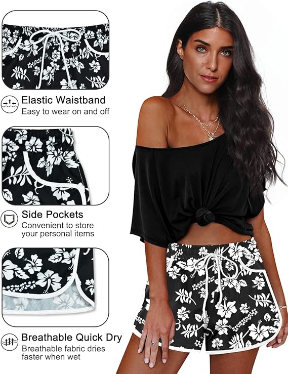 Made from a lightweight and quick-drying fabric, these swim trunks are perfect for lounging by the pool or taking a dip in the ocean. The two side pockets provide convenience for storing essentials such as your keys, phone, or sunscreen. Whether you're relaxing on the beach or participating in water sports, these boardshorts are a versatile and practical choice for your summer wardrobe. Description by ChatGPT.