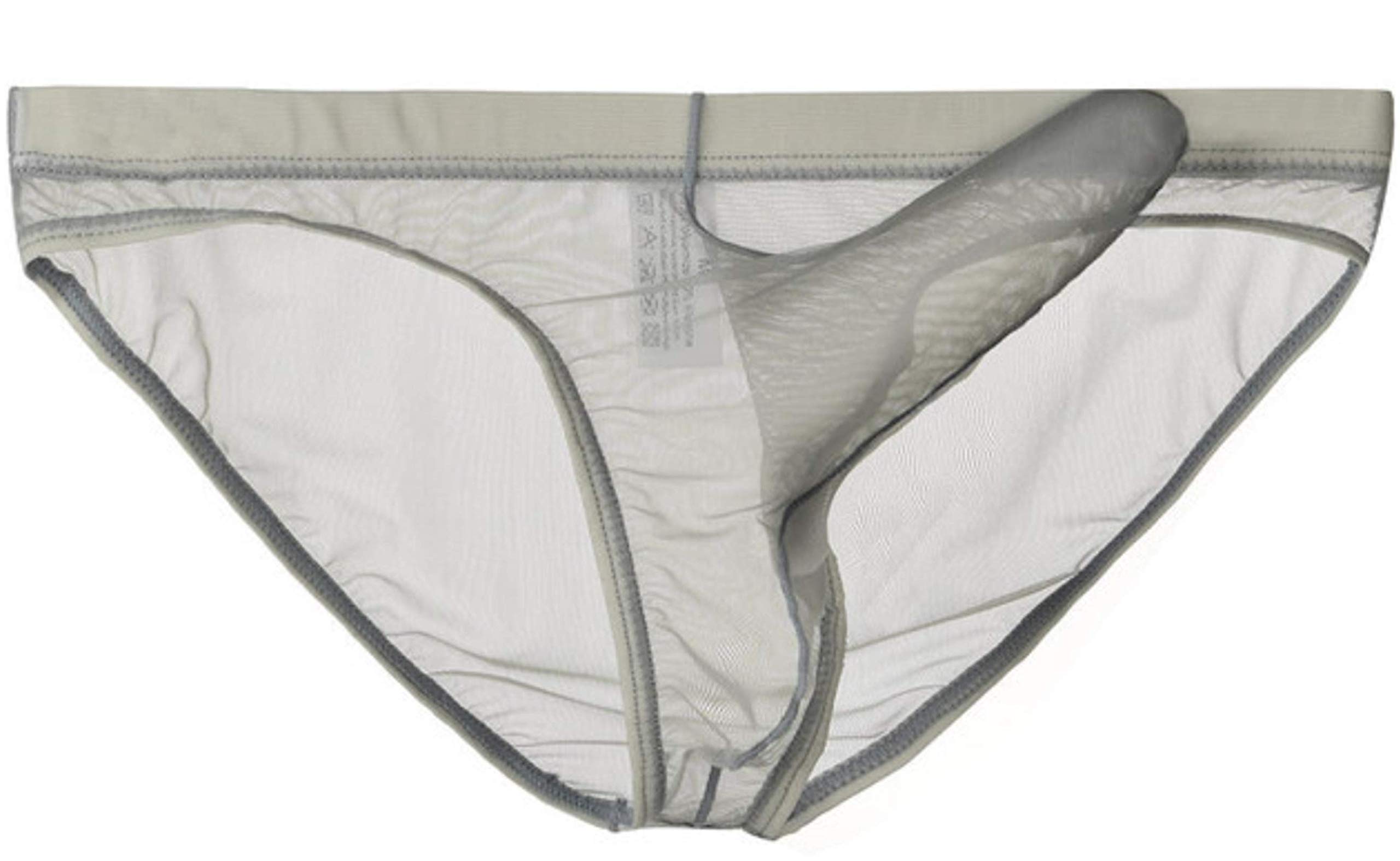 lclvld Men Briefs Underwear Transparent Mesh See Through Briefs Sexy Erotic Men Underwear Elephant Bulge Underpants