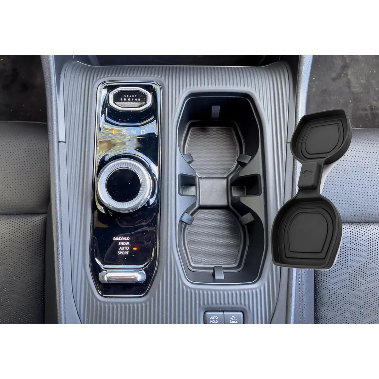 Tapis d'insertion pour porte-gobelet Jeep Cherokee 2026 2027 console silicone