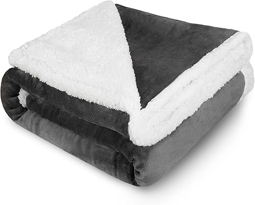 Miniatura 1 de Manta gris para perros grandes, súper suave y esponjosa, de forro polar, para perros grandes, medianos y pequeños, cachorros, mascotas, gatos, 50 x