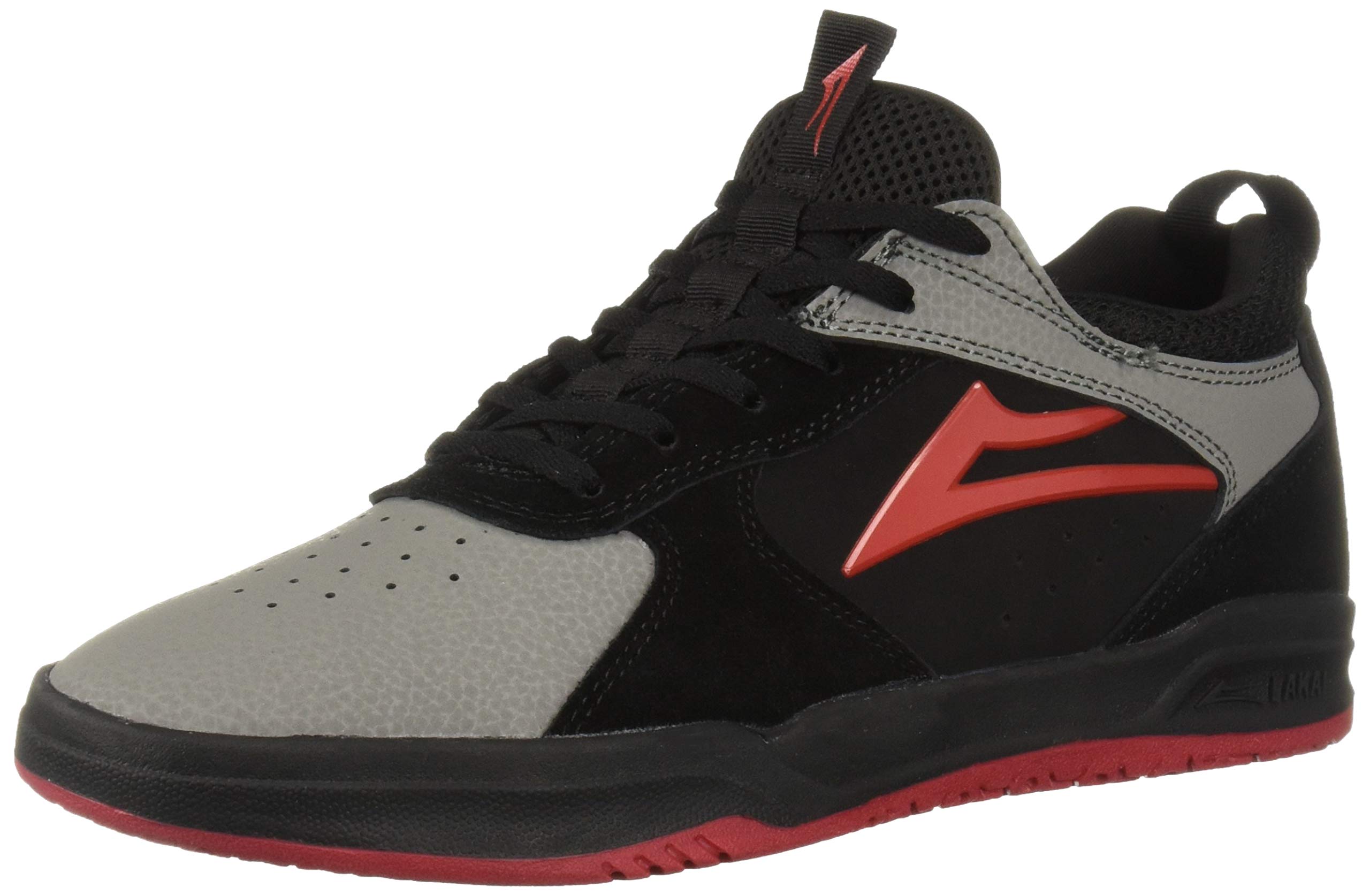 LakaiFootwear Proto White/Black Suedesize Tennis Shoe, White/Black Suede