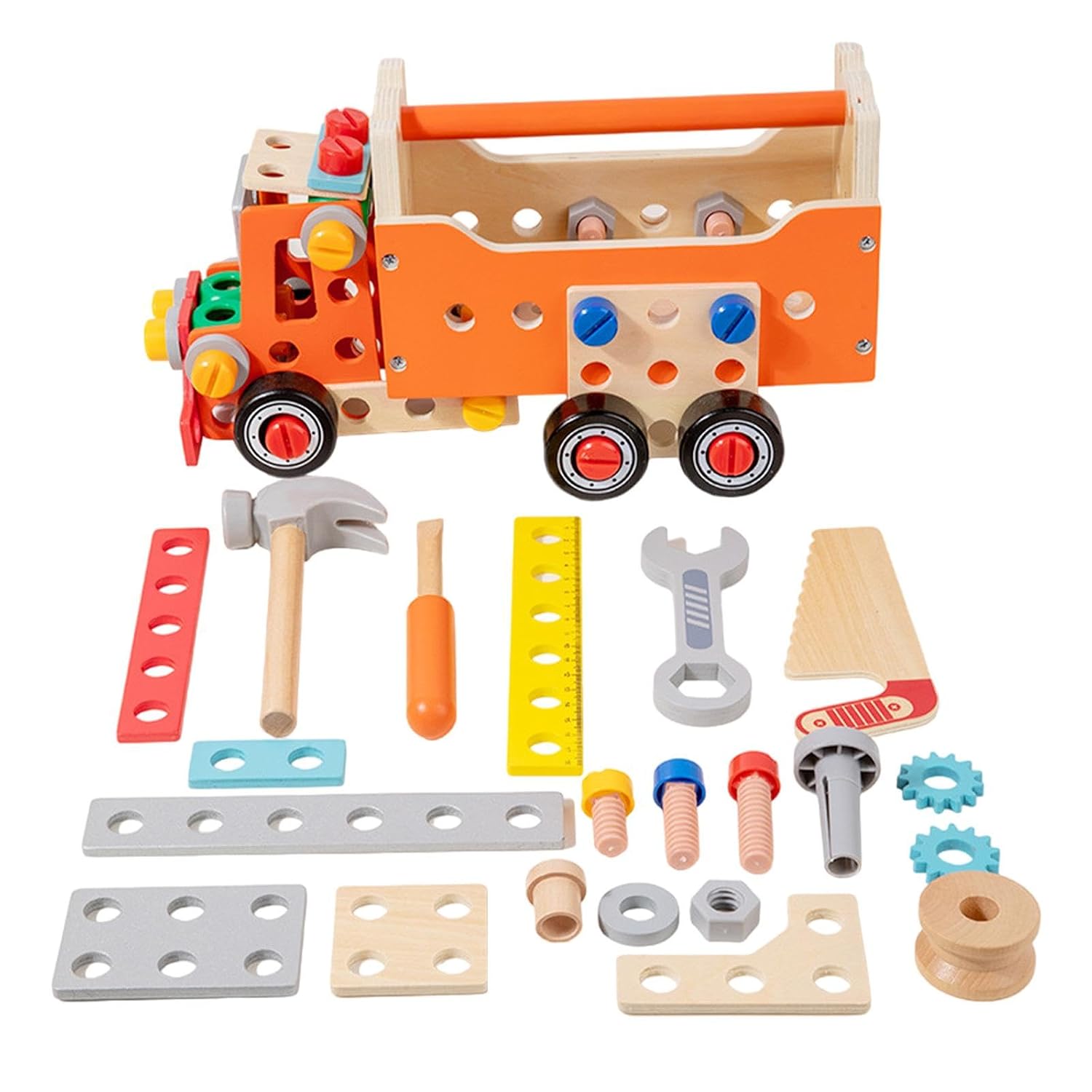 Wooden Tool Set for Kids Car Screwdriver Toy Girls Kids Children