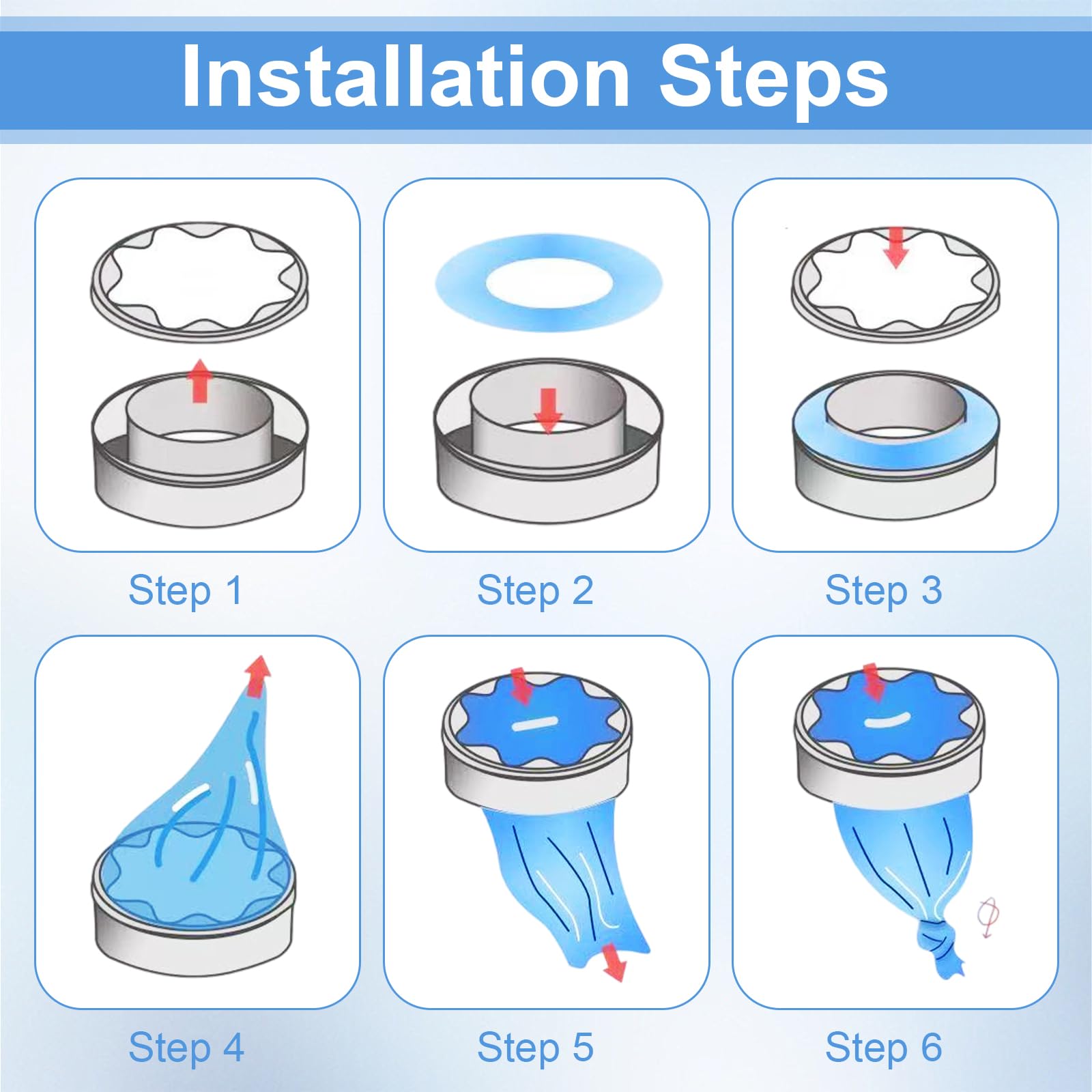 Lot de 12 sacs à mangeoires compatibles Tommee Tippee Recharges, sacs universels pour bacs à couches avec contrôle des odeurs (longueur 4,5 mètres) - 5