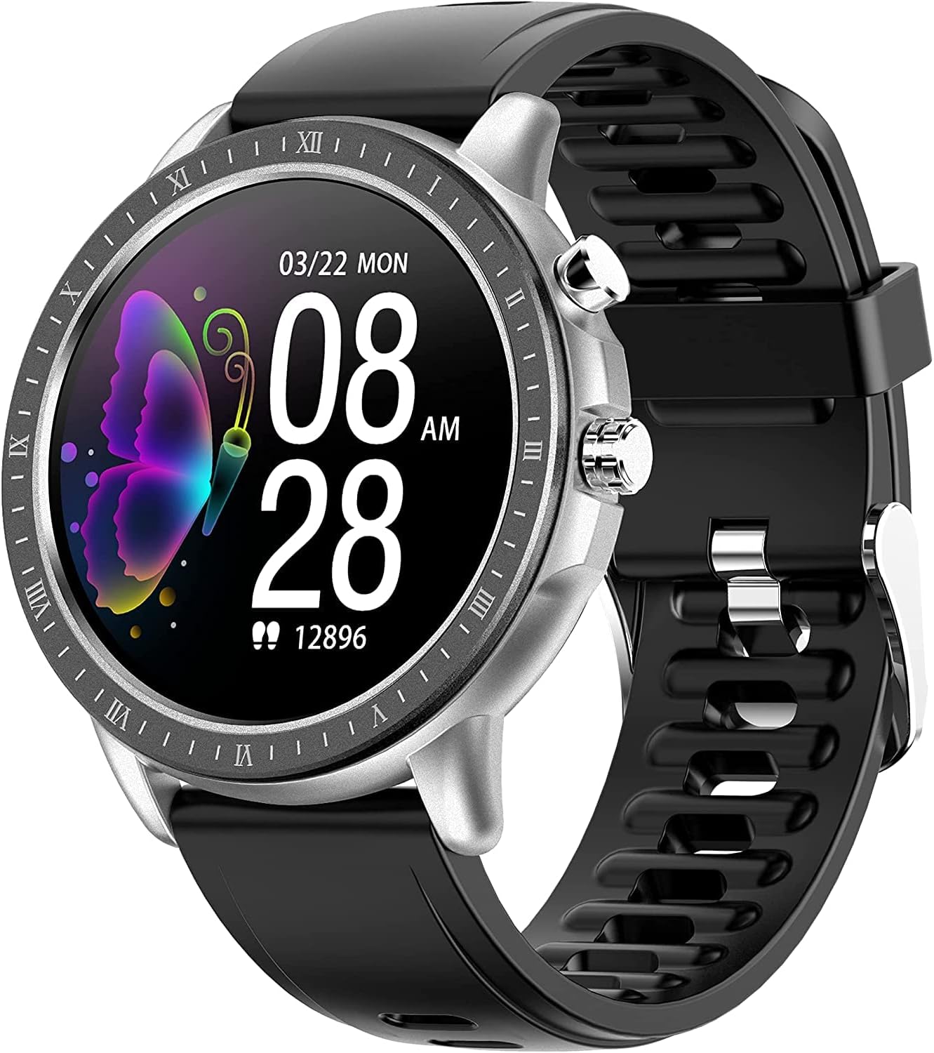 Amazon.co.jp スマートウォッチ Fitness Tracker Activity Tracker With Heart Rate