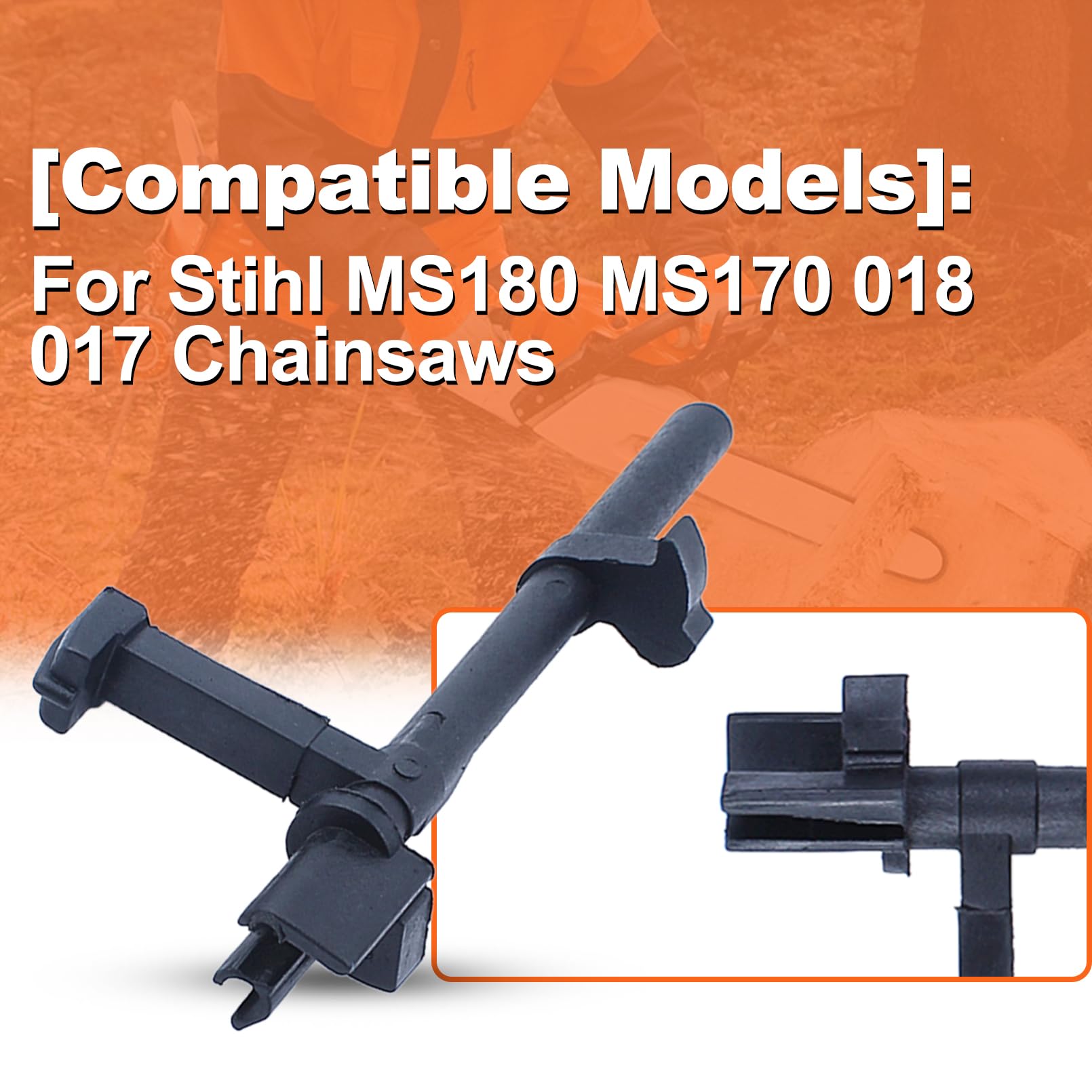 Mtanlo Kit Réparation Tronçonneuse – Arbre Interrupteur + Tige Starter + Tige Accélérateur + Ressort Contact – Compatible Stihl MS180, MS170, 018, 017