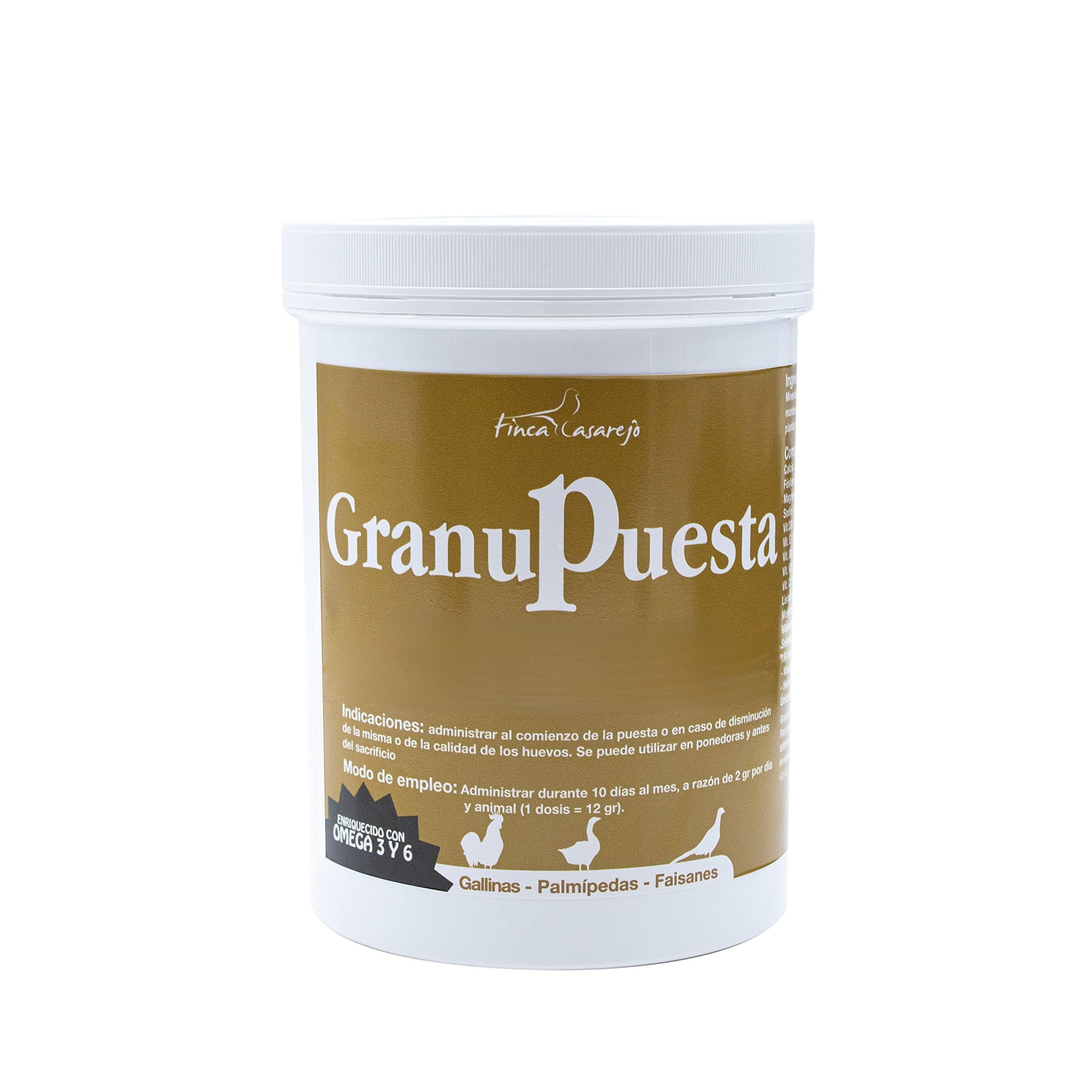 Granupuesta (5Kg) - Apoyo nutricional Durante la época de Puesta - Mejora la Calidad de la cáscara del Huevo - Pienso complementario granulado
