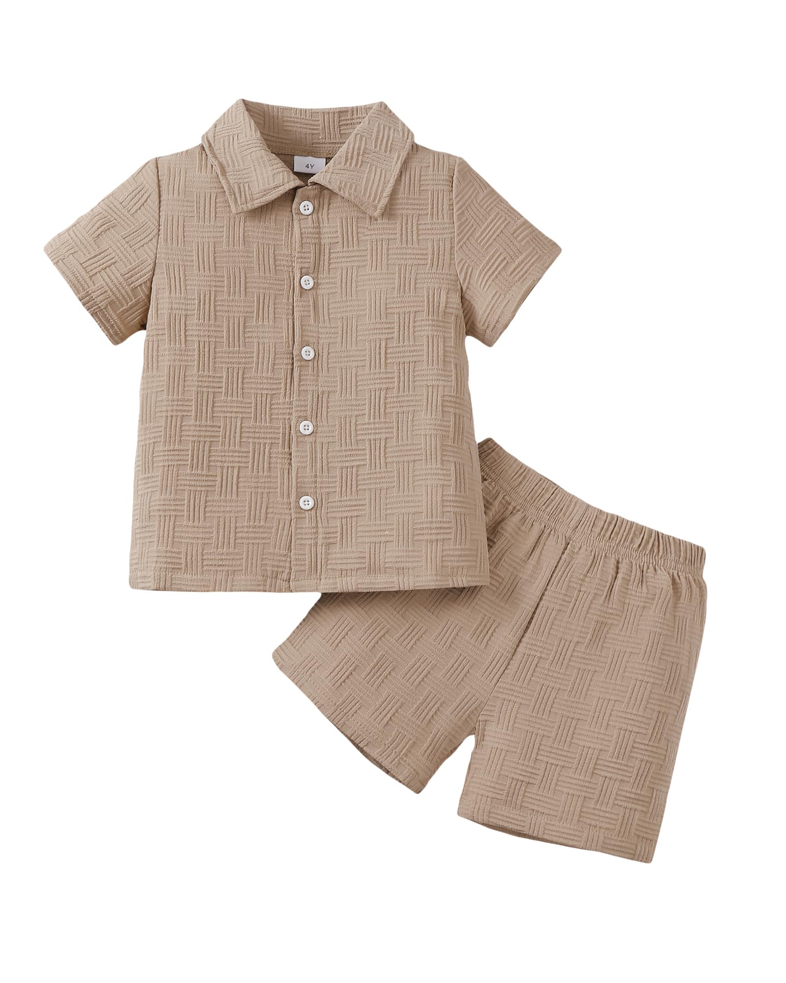 Toddler Boy Clothes 2 Piece Summer Outfits Shirt and shorts Sets