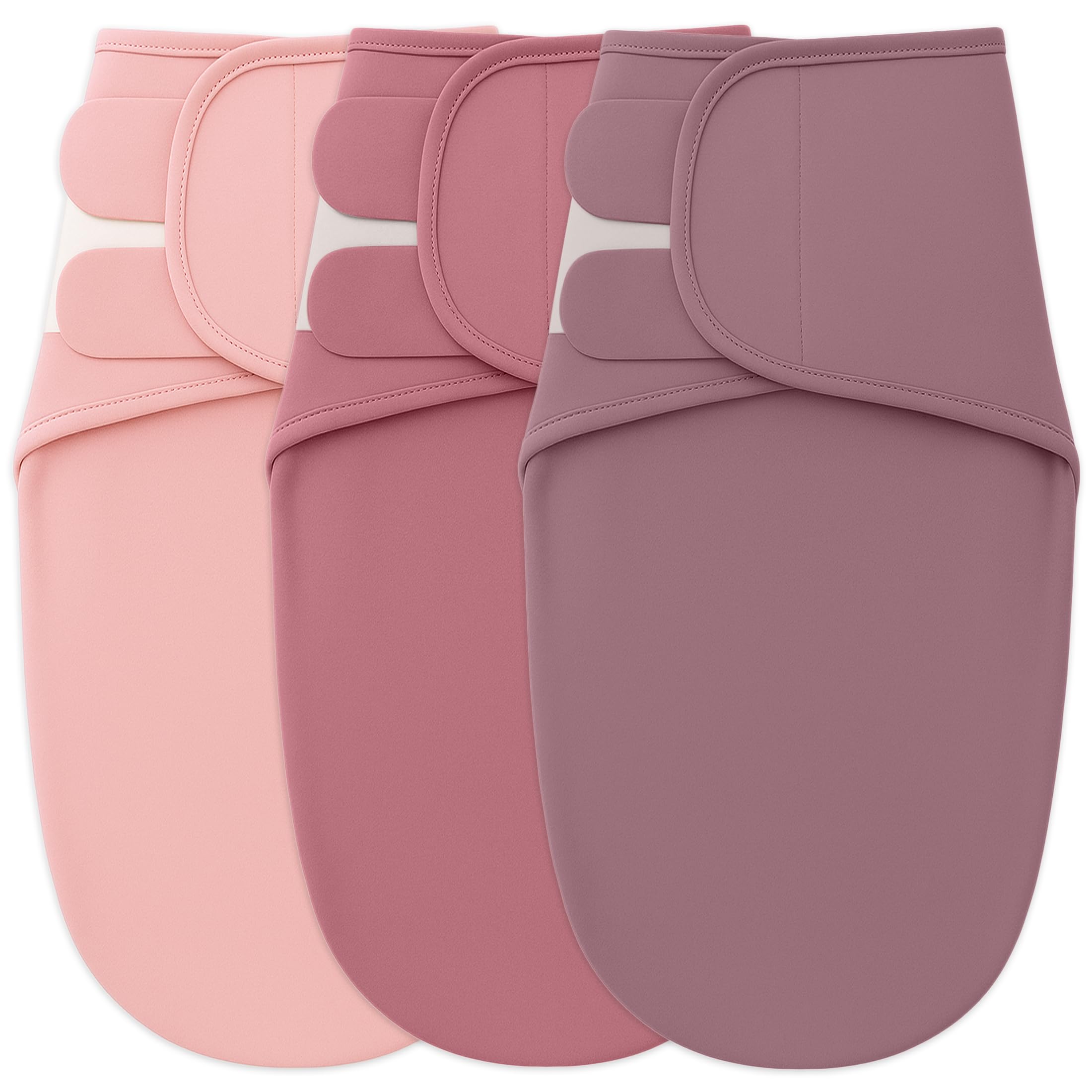 Little Seeds Swaddle Blanket 0-3 Months, 3-Pack Organic Cotton Baby Swaddles - Swaddles for Newborns Infant Boys & Girls, Soft & Snug Hip-Healthy Swaddling Blankets