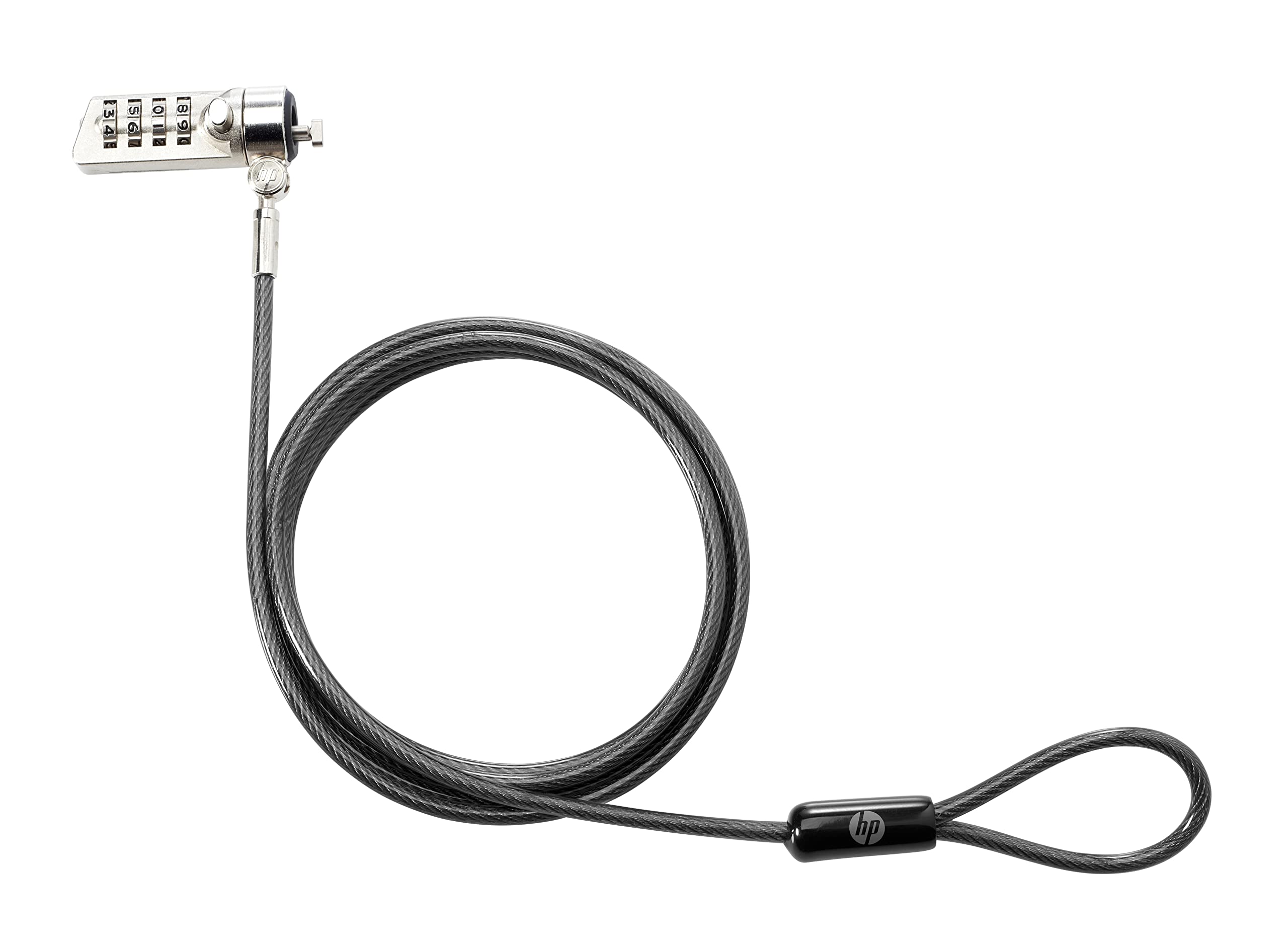 HP Essential 4 Digit Combination Code 1.22meter Security Lock Cable 4.4 Diameter