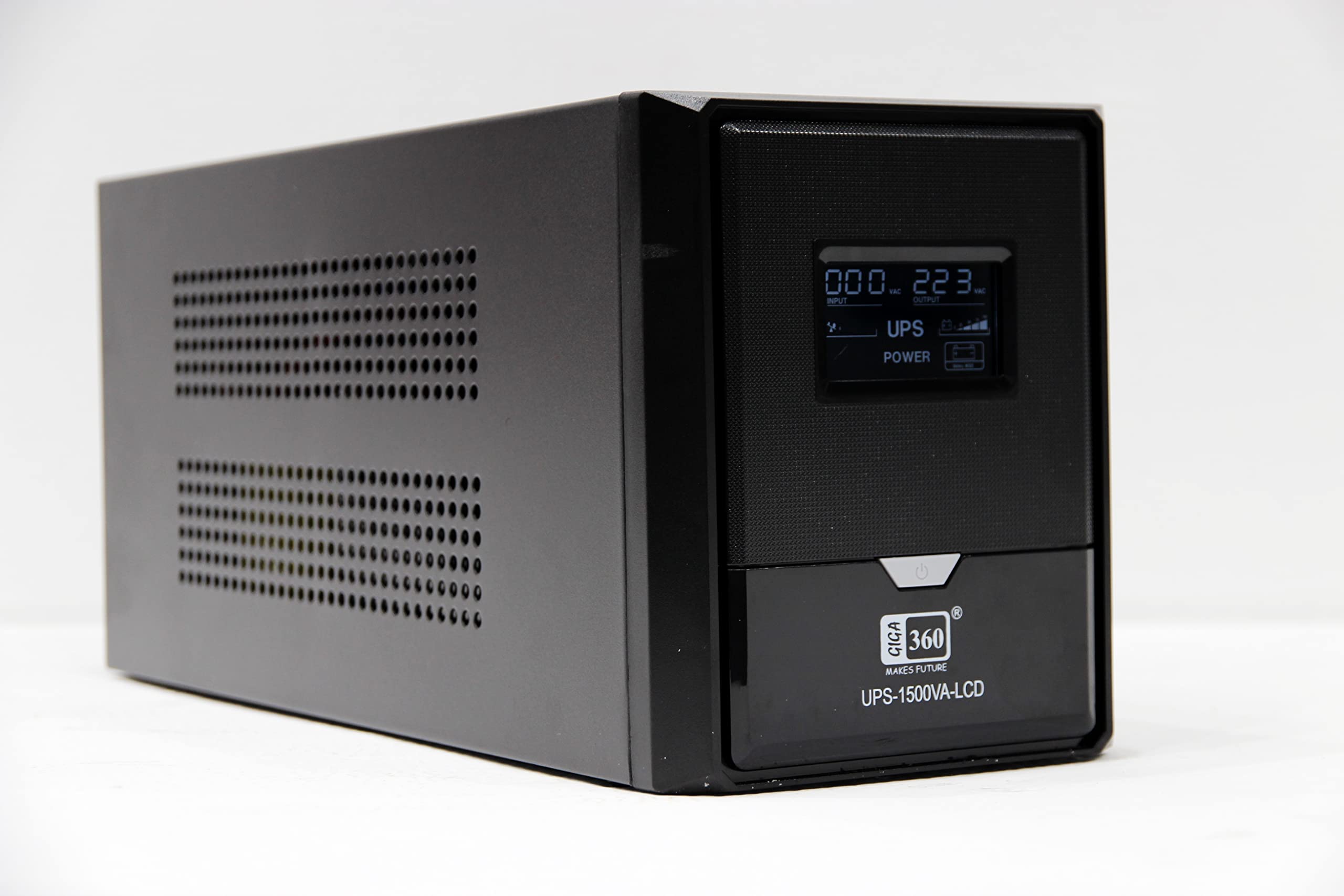 UPS-1500VA 1500VA Smart UPS with LCD Display, Black, Rack, Uninterruptible Power Supply