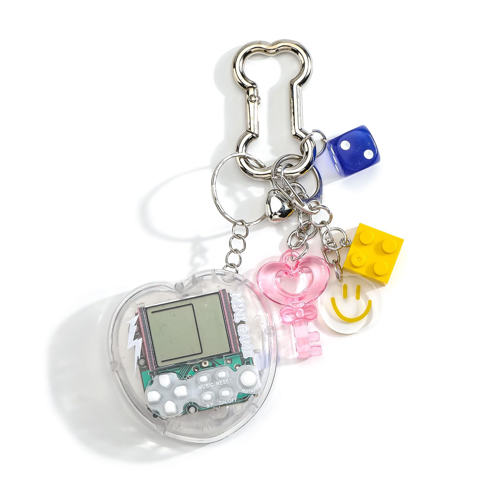 Gaming Keychain Mini Video Game Keychain Gamer Accessories Gamer Gifts for Men Women Birthday Christmas Graduation