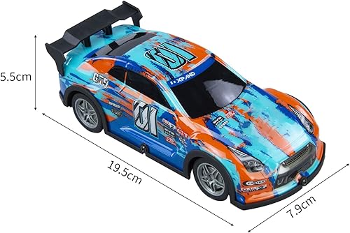 Miniatura 9 de GoolRC Coches de control remoto a escala 122, auto de deriva RC 4WD, auto de carreras deportivo eléctrico de 2.4 GHz para niños y niñas (P223 azul)