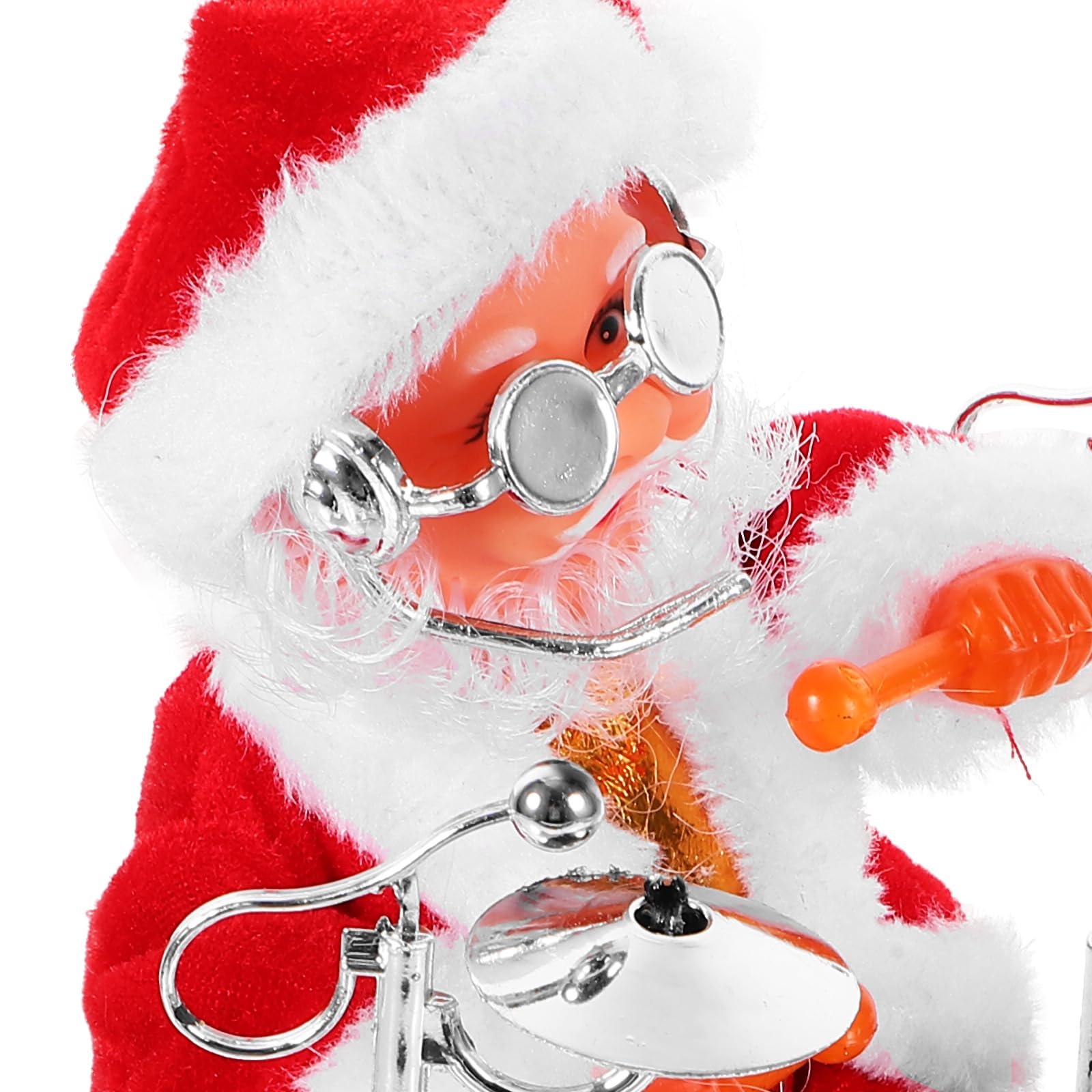 STOBOK Dancing Singing Santa Claus Christmas Toy Musical Moving Figure Holiday (Drum)