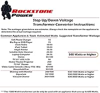 Vista 8 de Transformador convertidor de voltaje de 1000 vatios - Convertidor de energía de alta resistencia de 110 V/120 V/220 V/240 V - Protección