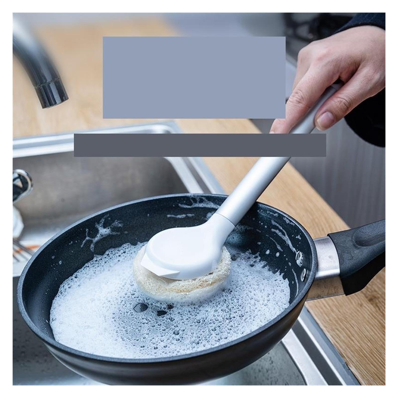 3pcs loofah Pot Brush pour Cuisine