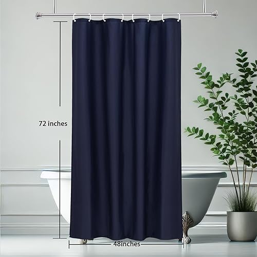 Vista 143 de AooHome - Forro para cortina de ducha, Tela, Blanco sólido Blanco Sólido,Azul,Rosa,Beige Sólido,Chocolate,Gris Oscuro,Gris claro,Azul marino