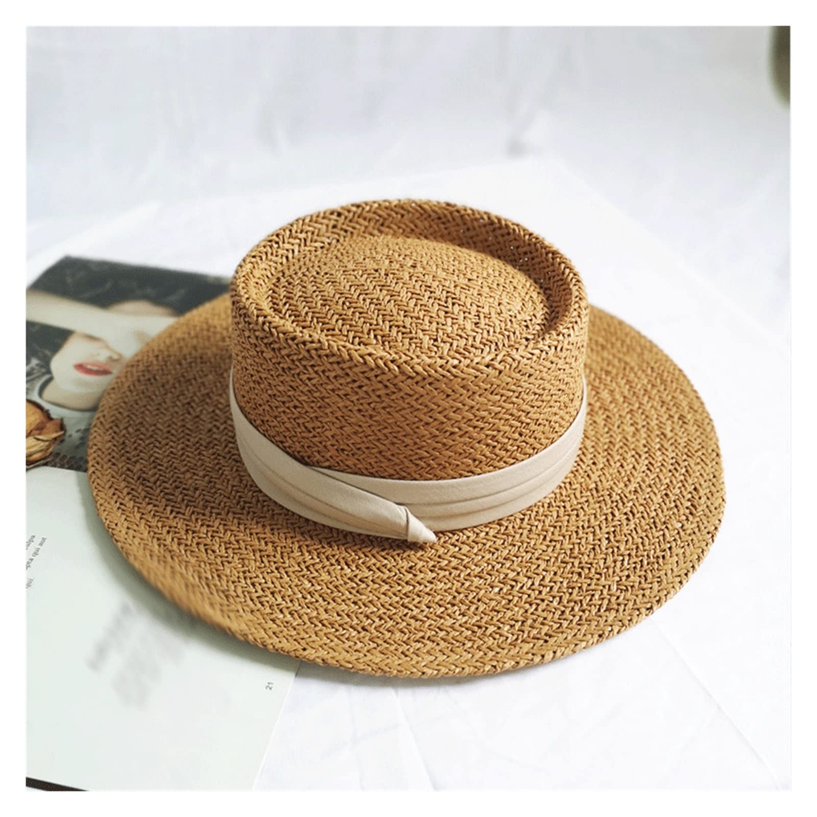 Cappello da Donna Cappello Estivo da Spiaggia Cappello da Donna Protezione Visiera Cappelli da Barca da Sole