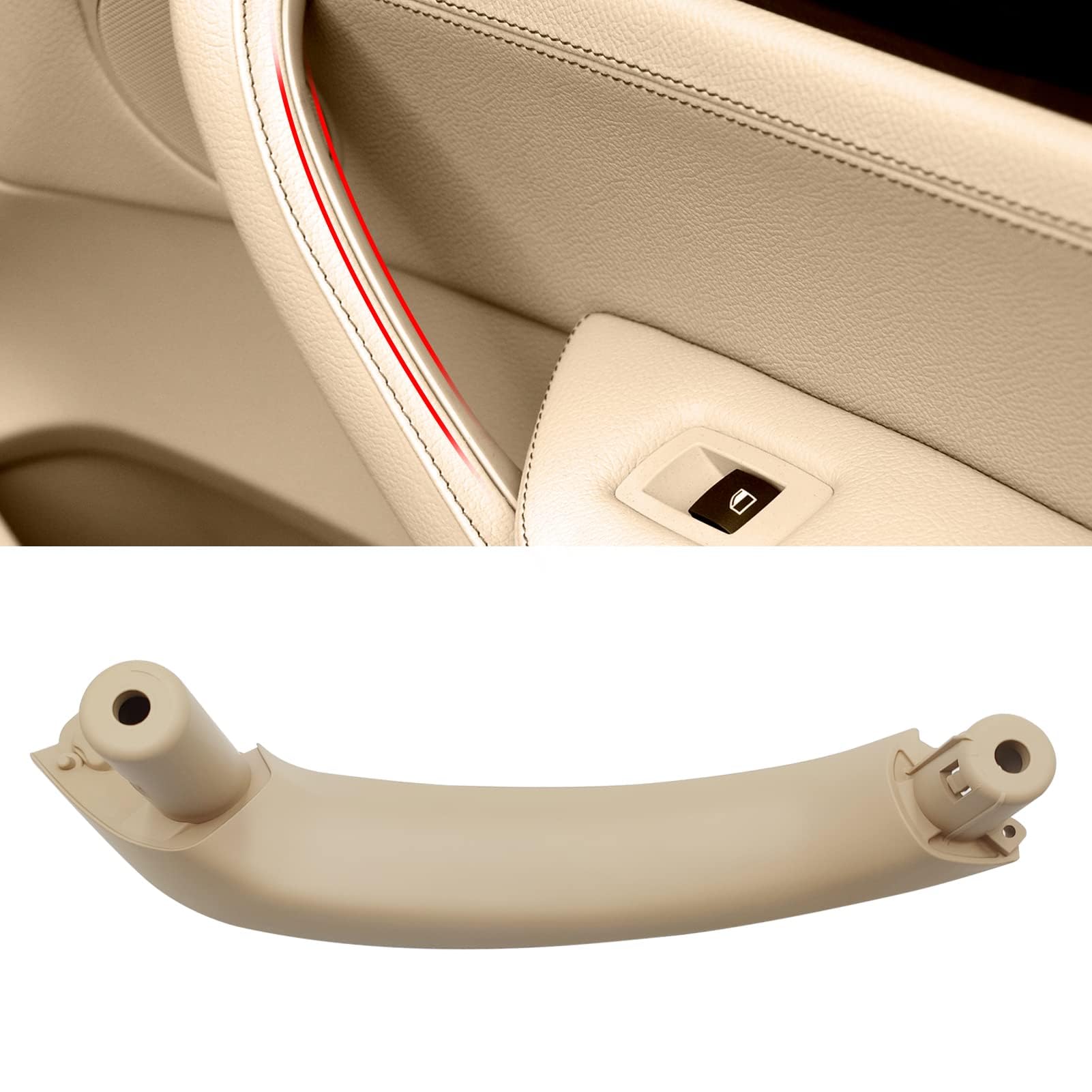 Maniglia Facile Installazione Maniglia Interna Porta Anteriore Sinistra Per BMW X3 F25 (2010-2017) E X4 F26 (2014-2017) – Ricambio Di Qualità Piastre Acciaio Inox