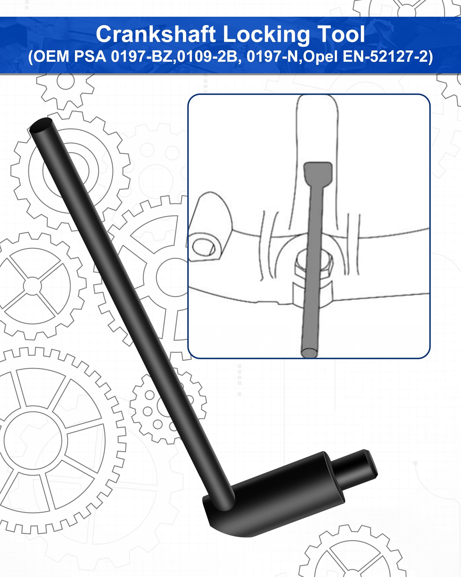 RUIZHI 8 Pezzi Kit Di Utensili Per Cinghia Di Distribuzione - Motore - Foto 5