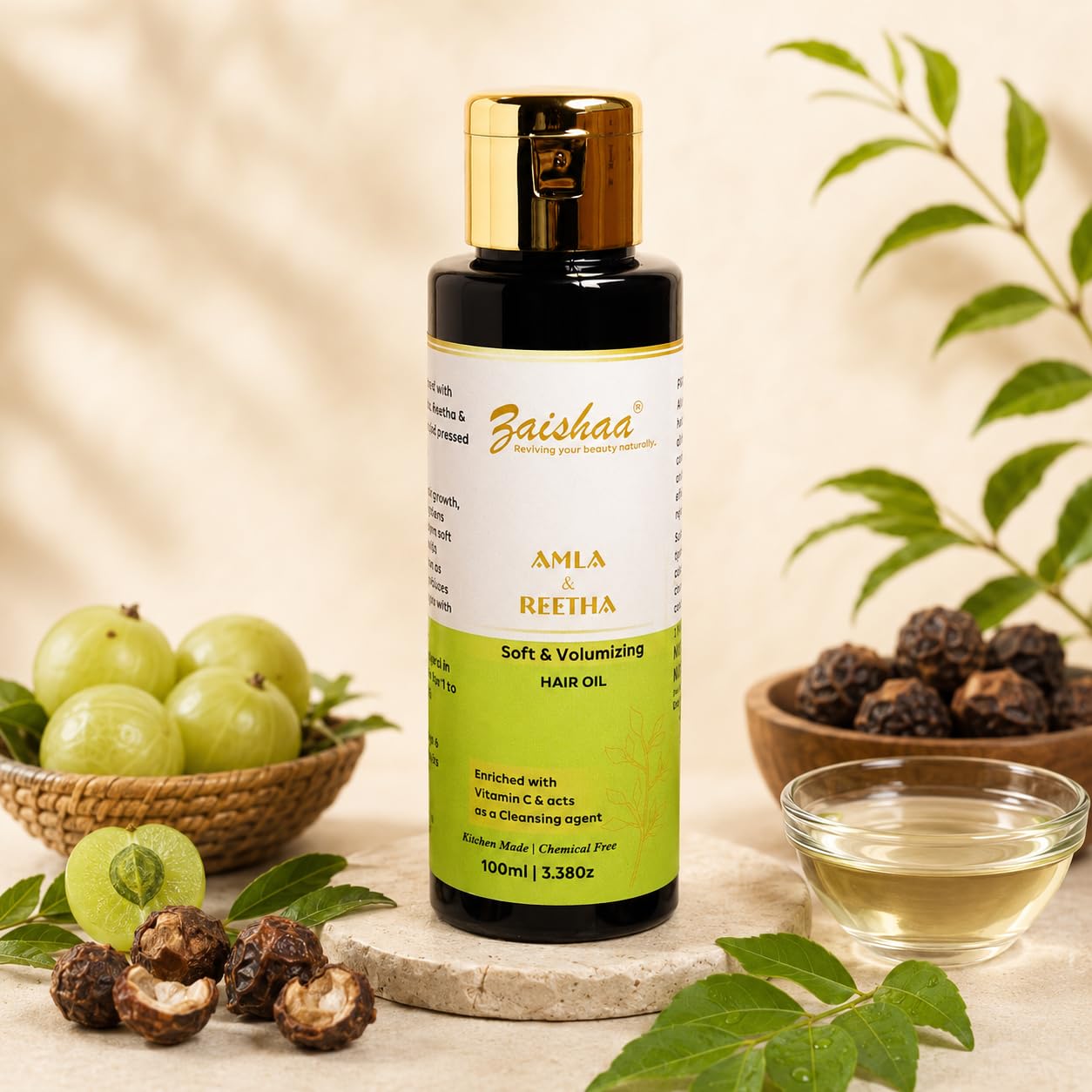 Zaishaa 100% Pure & Natural Rosemary Hair Oil - 100ml | For Hair Growth, Hair Fall Control and Dandruff | Mineral Oil Free | Controls Hair Fall | Strengthens Hair | Stimulates New Hair Growth | Healthy Nourished Hair