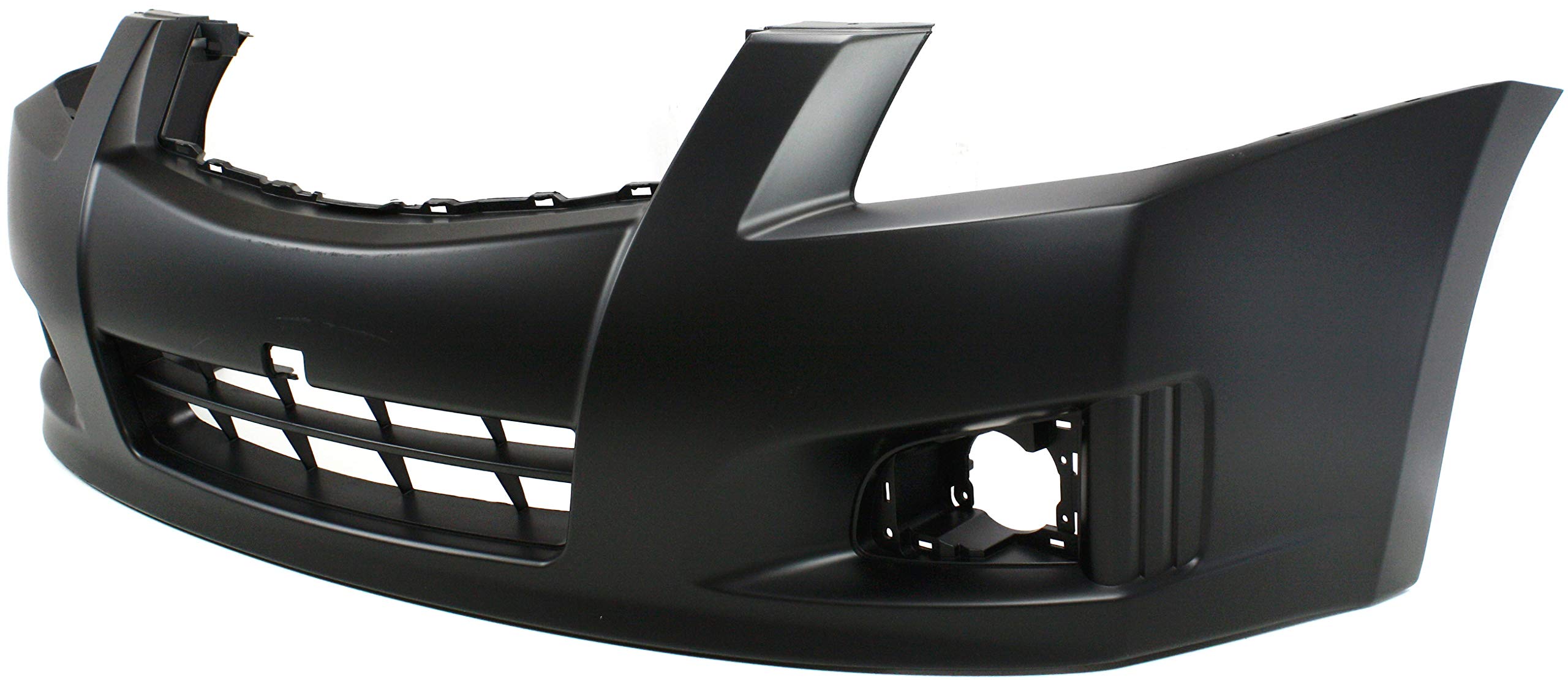 Evan Fischer Front Bumper Cover Compatible with 2007-2012 Nissan Sentra Primed with Fog Light Holes SR/SE-R Models