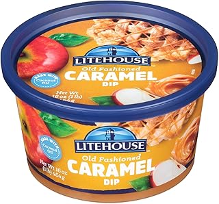 Old-Fashioned Caramel Dip - Caramel Dip for Apples, Caramel Dipping Cups, Caramel Snack Dip, Caramel Apple Dip, Gluten-Free, Vegetarian, Made with Real Butter & Coconut Oil - 16 Ounce