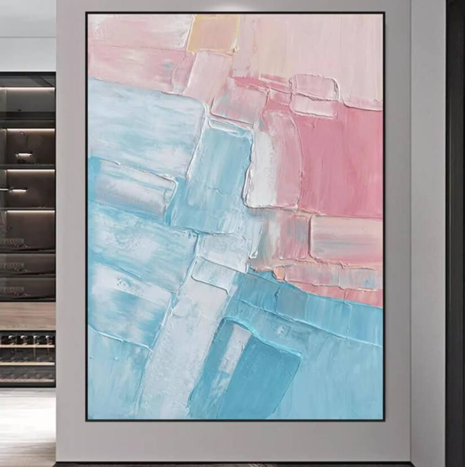 Peinture à l'huile sur toile fait main pour habiller un grand mur vide de salon