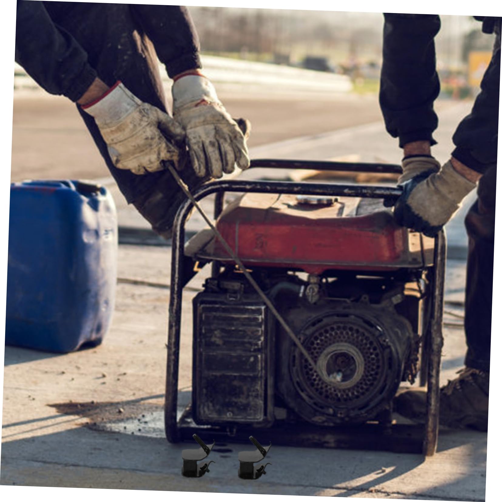Supporti Antivibranti in Gomma per Motori 188f 190f 4 Pezzi Assorbimento Urti e Riduzione Rumore per Generatori Diesel 2kw-3kw