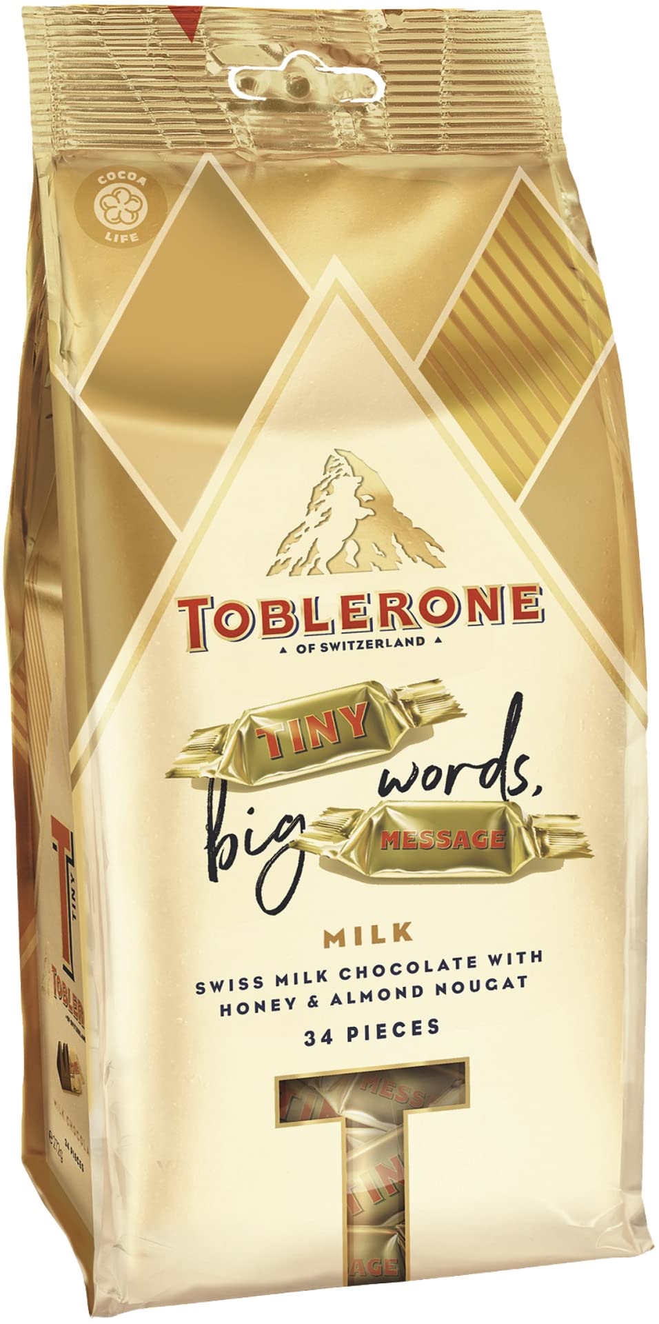 Toblerone Tiny Big Word Big Message Swiss Milk Chocolate 34 Pieces, 272 Gm (B0C4GT462V) Amazon Price History, Amazon Price Tracker