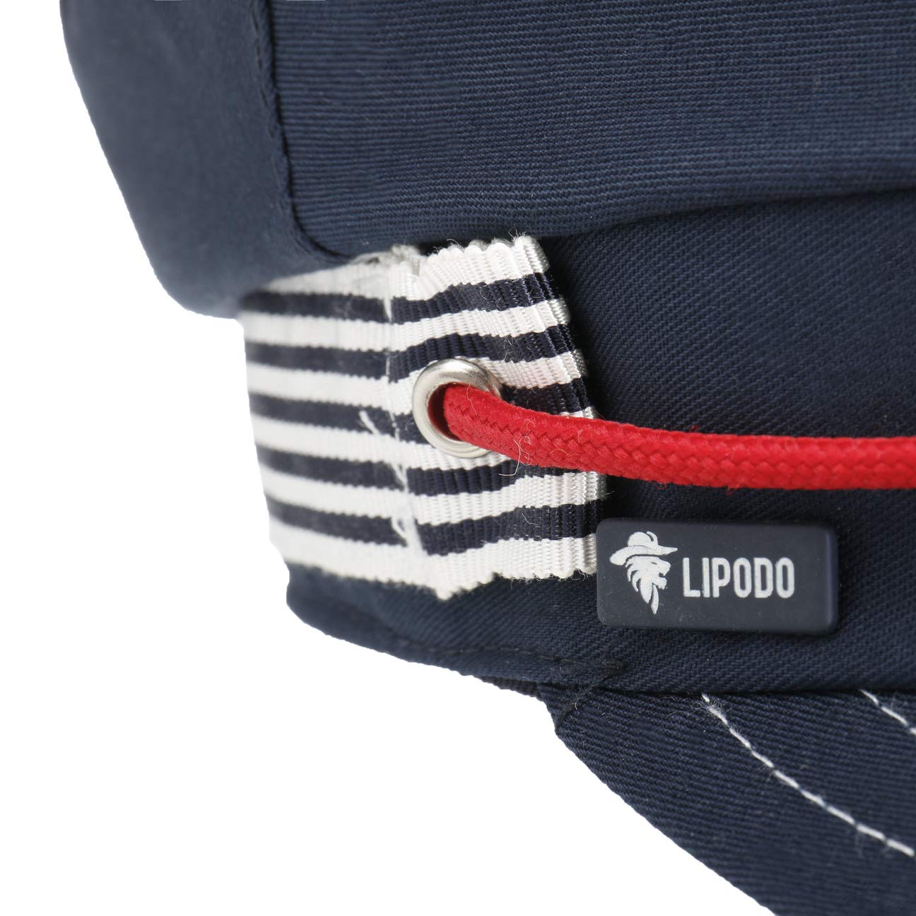 Lipodo Yachting Elbsegler Schirmmütze Kapitänsmütze Uni einfarbig Made in Italy Damen Frühling Sommer