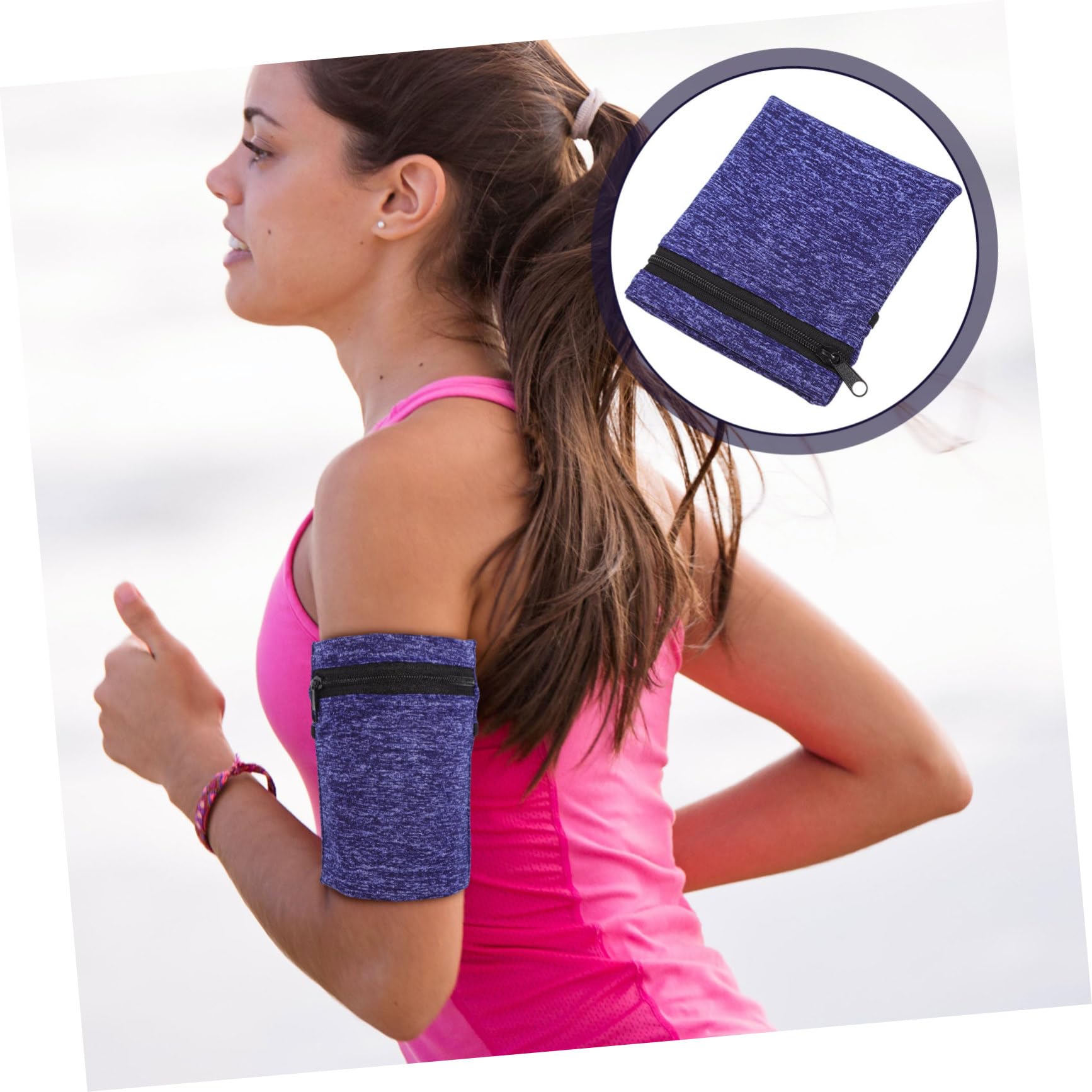 Gatuida 5 Piezas Bolsa De Muñeca para Teléfono Funda De Brazo para Teléfono Móvil Funda para Teléfono Móvil Bolsa De Brazo para Teléfono Deportivo Banda para Correr Correa para La Muñeca