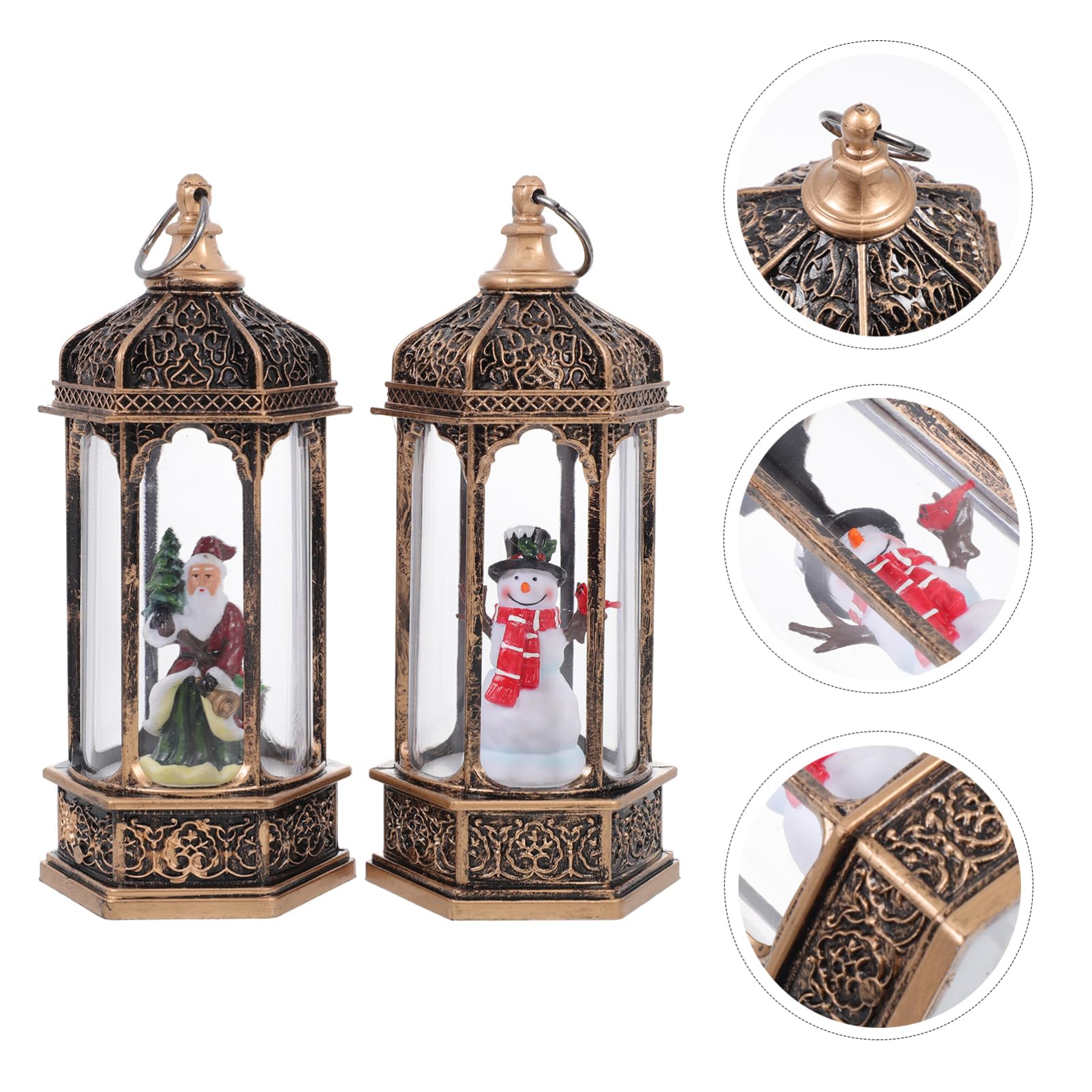 Cabilock 2 Set Addobbi Natalizi Accessori Decorativi Per La Casa Natale Decorazioni Invernali Decorazioni Scrivania Ornamento Festivo Prop Per Il Layout Della Scena Natalizia 2 Pezzi * 2