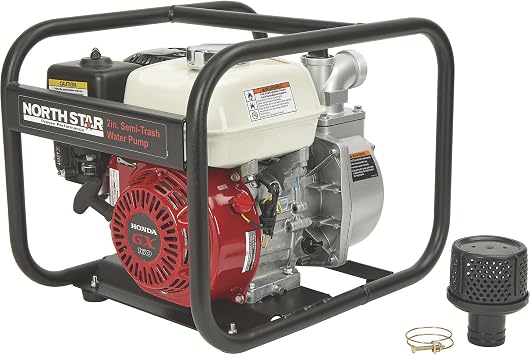 NorthStar Semi-Trash Pump, 2in. Ports, 10,010 GPH, 5/8in. Solids