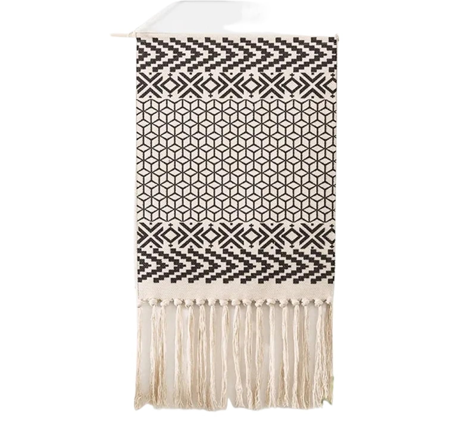 BFLCWSTD Macrame Wall Hanging Tassels Wall Hanging Handmade Tapestry Macrame Home Decor Retro Craft(Pic2)