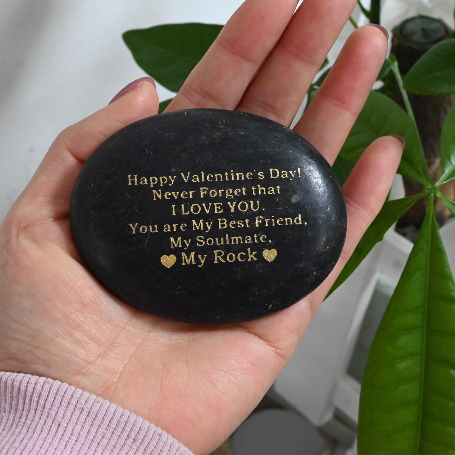 Sasso Metallico Per 19° Anniversario - Regalo Unico "You Are My Rock" In Metallo Pesante Lucido