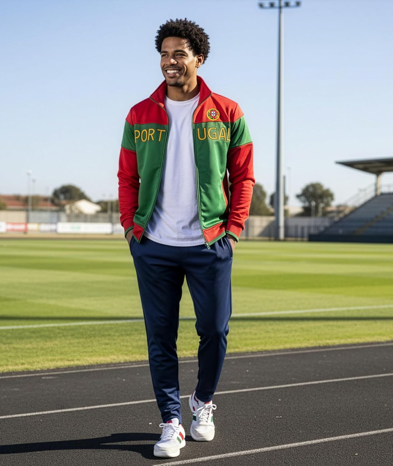 Just 4 Kicks Portugal Full Zip Track Jacket - Adult Sizes - Portugal Warm-Up Jacket