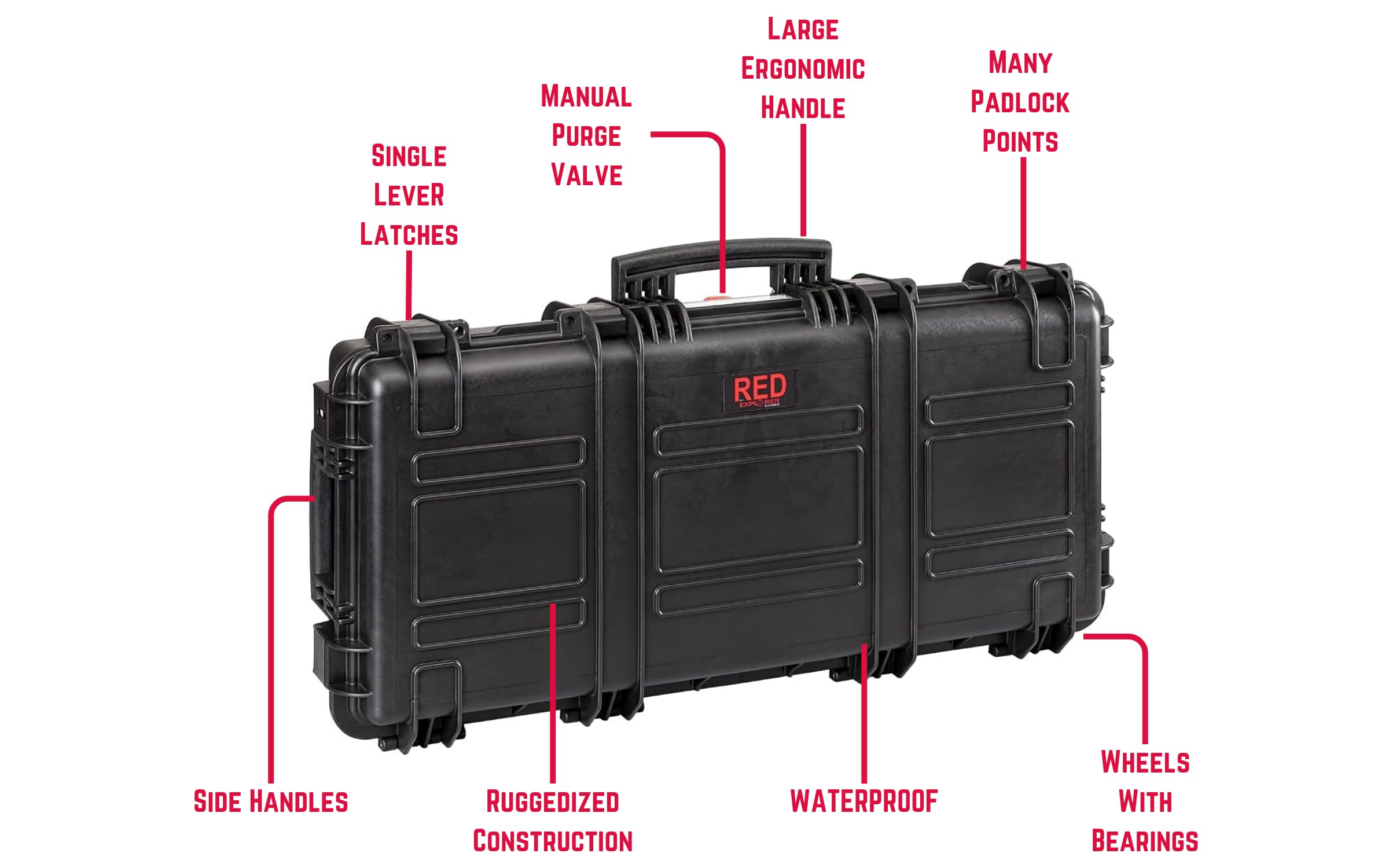 Amazon.com: Explorer Cases Red Hard Rifle Case, Waterproof, Case