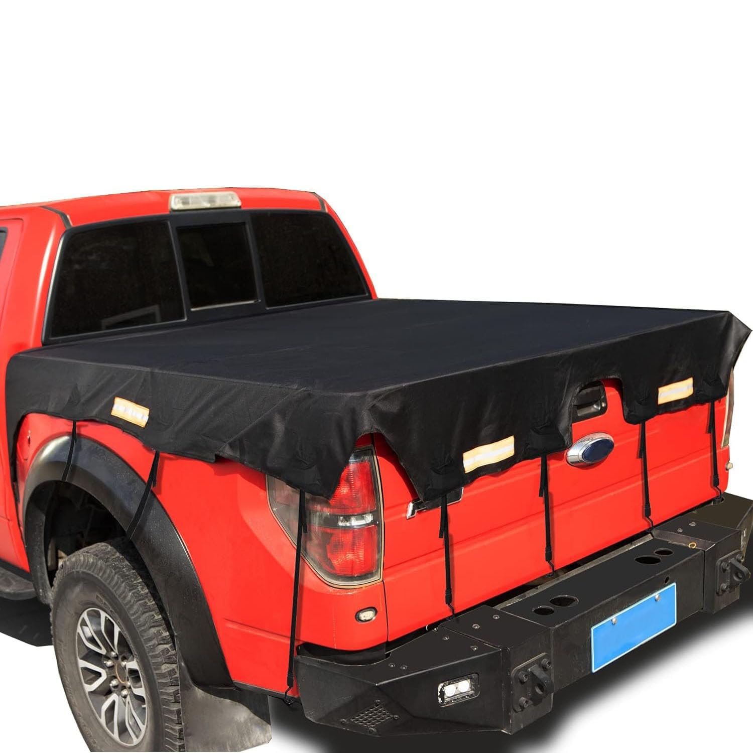 ZOZLYZHYCZ Truck Bed Tarp Cover for Nissan Navara NP300/D23 MK4 2015-2025, Truck Tail Cover With Bungee Cords Oxford Fabric Waterproof Cargo Protection Cover,normal-A L177*w185