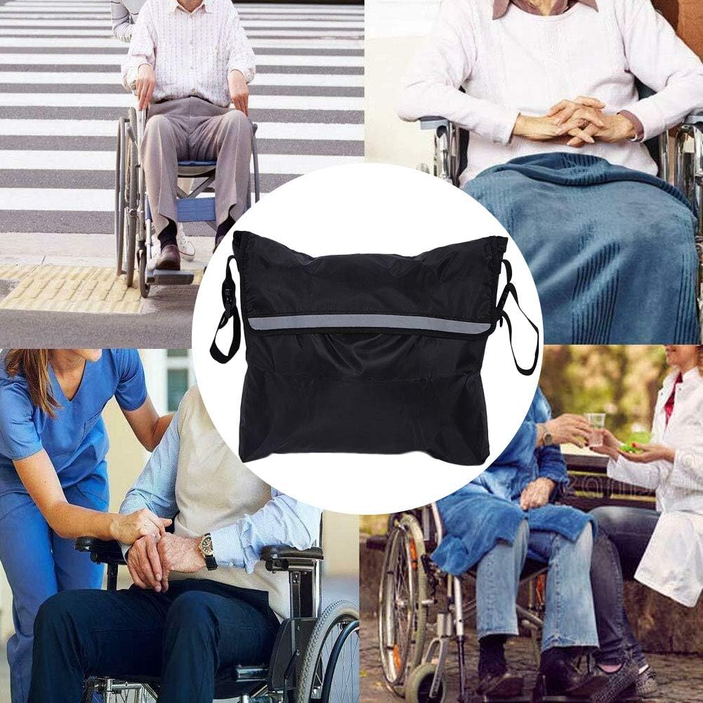 Yosoo123 Wheelchair Armrest Accessories Portable Wheelchair Armrest Storage Bag Garden Cart Back Accessories Bag with Reflective Strip for Home Outdoor Car : Health & Household