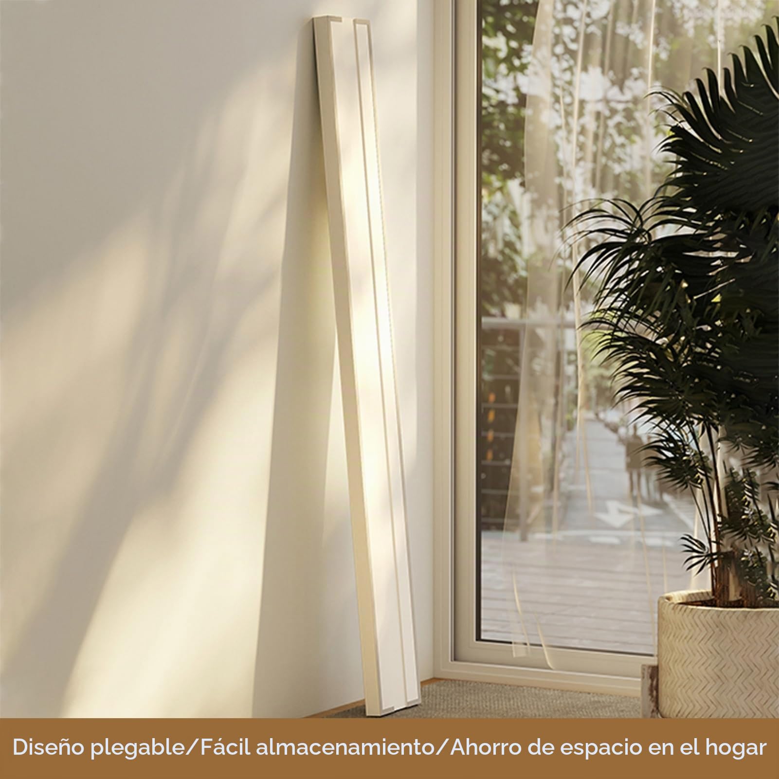 Biombo Plegable Retráctil, Separador De Ambientes De Papel, Separador De Ambientes Plegable, para Separación De Habitaciones, para Oficina En El Hogar(White,1.6x1.5m/4.9x5.2ft)