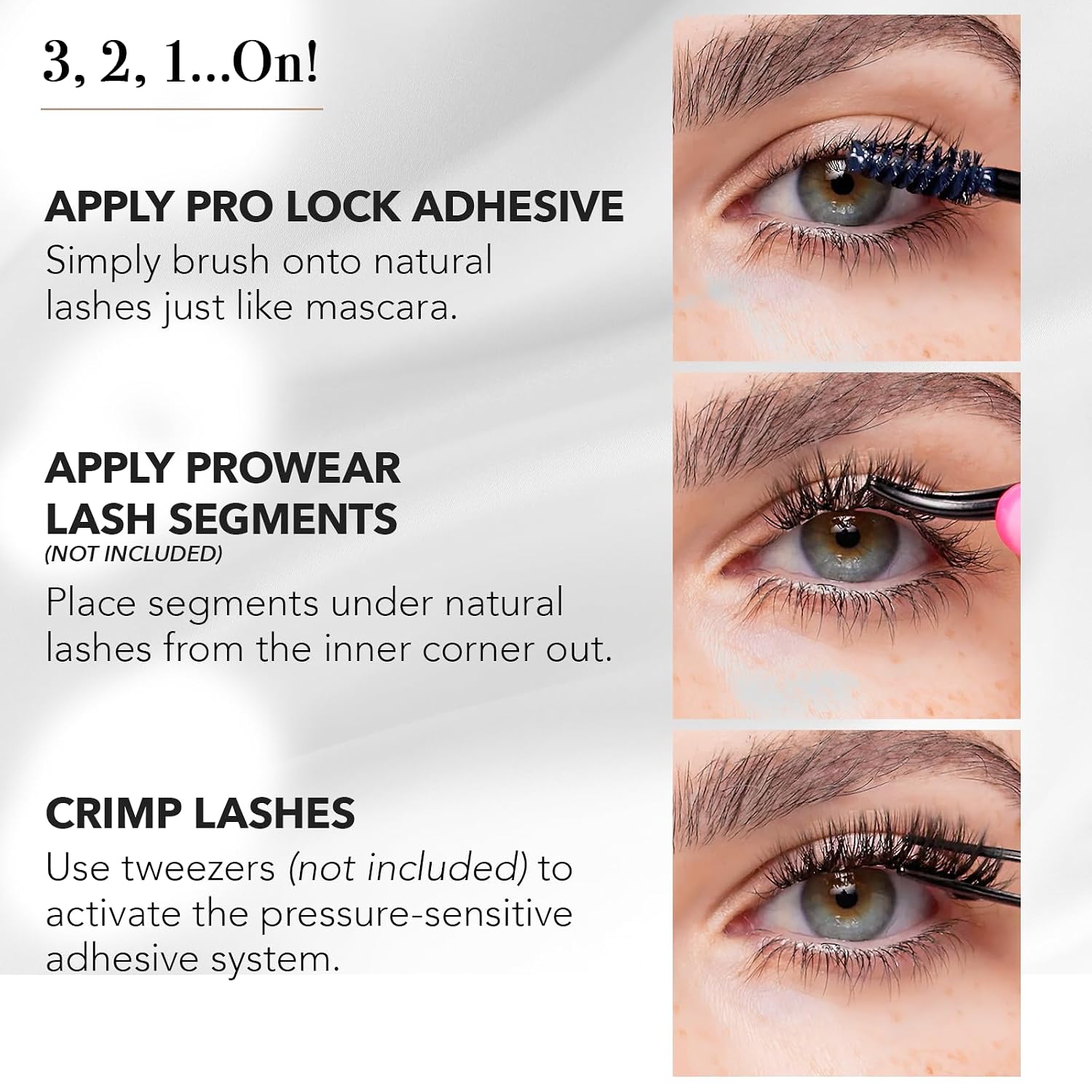 Pro Lash Pro Lock Adhesive - Longest-Lasting, Easiest-to-Apply Lash Glue - Waterproof, Sweatproof Eyelash Glue - Safe for Sensitive Eyes - 10-Plus Day Hold, No Fumes, No Dry Time - 4.5 ml