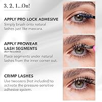 Vista 3 de Pro Lash Pro Lock Adhesive - Pegamento de pestañas de mayor duración, más fácil de aplicar - Pegamento de pestañas impermeable, resistente al sudor